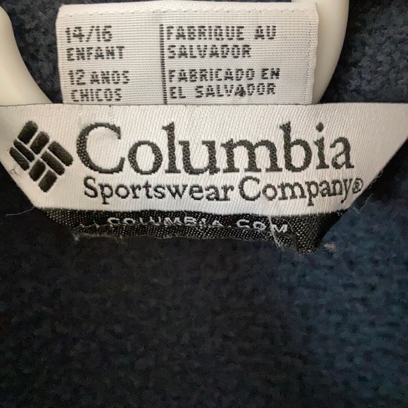 Boys Columbia Fleece zipper jacket - size 14/16 - Picture 2 of 3